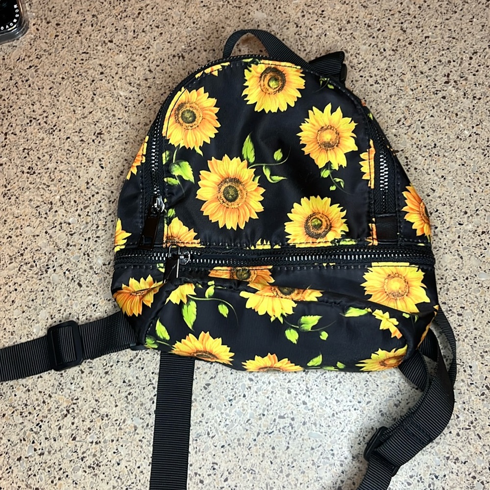 Walmart Black Mini Sunflower Backpack
